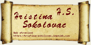 Hristina Sokolovac vizit kartica